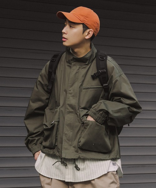 COVERNAT(カバーナット)の「【COVERNAT】M65 SHORT JACKET / カバーナット M65 ショート ミリタリー ジャケット(ミリタリージャケット・メンズ・ブラック/オリーブ・MEDIUM/LARGE)」の7枚目の写真