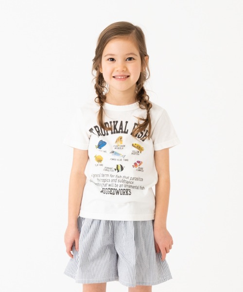 RUGGEDWORKS(ラゲッドワークス)の「《made in Japan》 転写プリント半袖TEE(Tシャツ/カットソー・キッズ・ブラウン/カーキ/グレー/ブルー/グリーン・100/130/120/140/110/90)」の5枚目の写真
