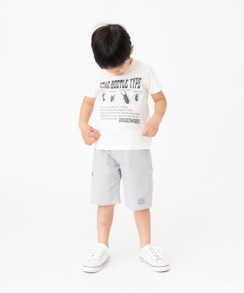 RUGGEDWORKS(ラゲッドワークス)の「《made in Japan》 転写プリント半袖TEE(Tシャツ/カットソー・キッズ・ブラウン/カーキ/グレー/ブルー/グリーン・100/130/120/140/110/90)」の17枚目の写真