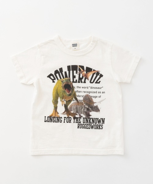 RUGGEDWORKS(ラゲッドワークス)の「《made in Japan》 転写プリント半袖TEE(Tシャツ/カットソー・キッズ・ブラウン/カーキ/グレー/ブルー/グリーン・100/130/120/140/110/90)」の8枚目の写真