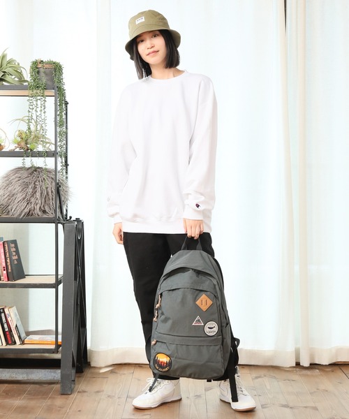 KRIFF MAYER（クリフメイヤー）の「【KRIFF MAYER/クリフメイヤー】ワッペンロゴ バックパック(ミニポーチ付き)（バックパック/リュック・メンズ・ブラック/ベージュ/グレー・FREE）」の11枚目の写真