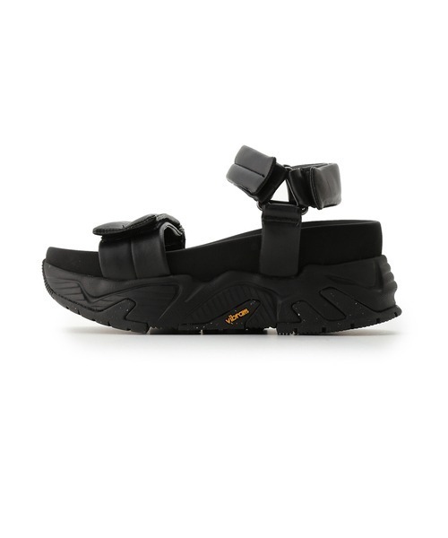 emmi(エミ)の「【emmi original】Vibramソールサンダル(サンダル・レディース・ブラック・23cm/24cm/25cm)」の2枚目の写真