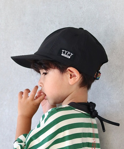 CIAOPANIC TYPY(チャオパニックティピー)の「【追加販売決定!】【KIDS】ネイティブアソートフラット撥水キャップ(キャップ・キッズ・ブラック/ベージュ/カーキ・ONE SIZE)」の1枚目の写真