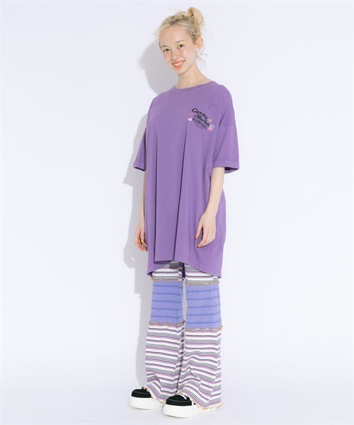 Candy Stripper(キャンディストリッパー)の「CANDY MARKET BIG BIG Tシャツ(Tシャツ/カットソー・レディース・ラベンダー/オフホワイト/ブラック・2)」の8枚目の写真