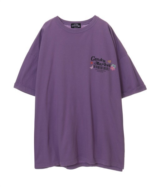 Candy Stripper(キャンディストリッパー)の「CANDY MARKET BIG BIG Tシャツ(Tシャツ/カットソー・レディース・ラベンダー/オフホワイト/ブラック・2)」の9枚目の写真