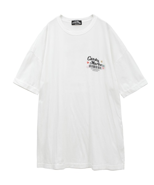 Candy Stripper(キャンディストリッパー)の「CANDY MARKET BIG BIG Tシャツ(Tシャツ/カットソー・レディース・ラベンダー/オフホワイト/ブラック・2)」の18枚目の写真