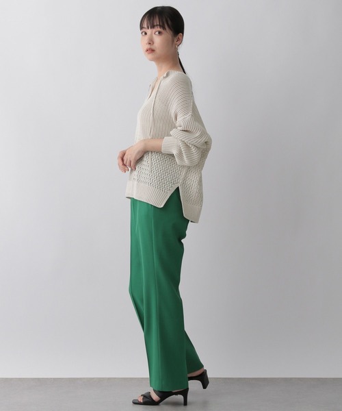 LOWRYS FARM（ローリーズファーム）の「スカシメッシュセットアップ 276048（ワンピース・レディース・ブラック/ブラウン/グリーン/アイボリー・FREE）」の10枚目の写真