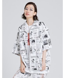 Little sunny bite | shana sadeghi-ray x little sunny bite Original news paper print shirts(シャツ/ブラウス)