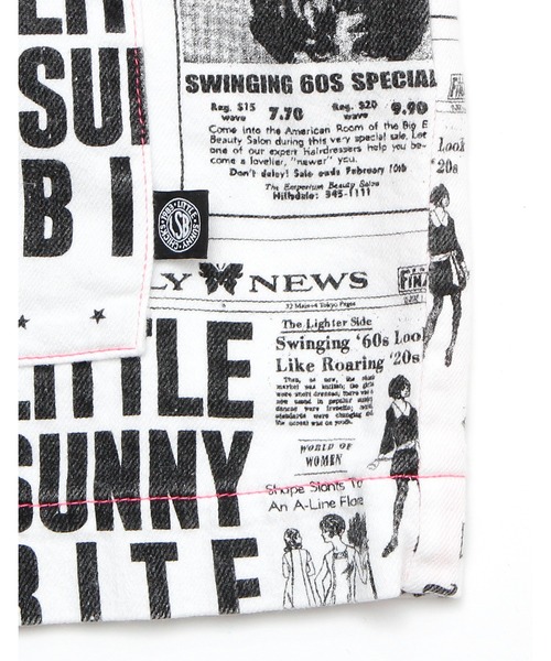 Little sunny bite（リトルサニーバイト）の「shana sadeghi-ray x little sunny bite Original news paper print shirts（シャツ/ブラウス・レディース・ホワイト系その他・SMALL/MEDIUM）」の7枚目の写真