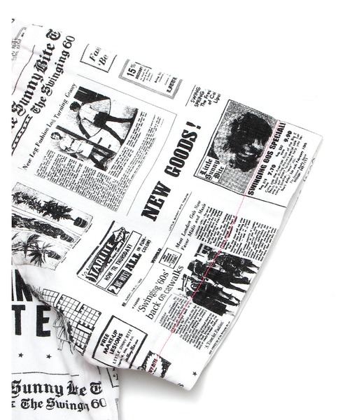 Little sunny bite（リトルサニーバイト）の「shana sadeghi-ray x little sunny bite Original news paper print shirts（シャツ/ブラウス・レディース・ホワイト系その他・SMALL/MEDIUM）」の10枚目の写真