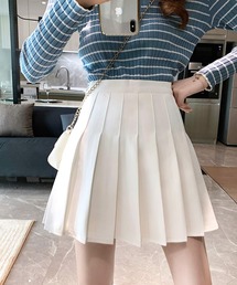 プリーツ ミニ スカート インナーパンツ
