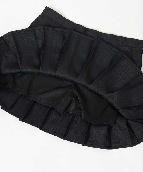 shopnikoniko（ショップニコニコ）の「プリーツ ミニ スカート インナーパンツ（スカート・レディース・ホワイト/ブラック・フリー）」の18枚目の写真