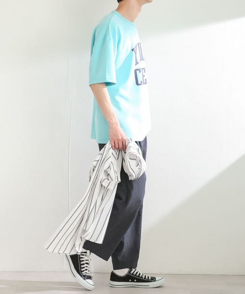 SENSE OF PLACE by URBAN RESEARCH（センスオブプレイスバイアーバンリサーチ）の「リネンライクタッククロップドパンツ（その他パンツ・メンズ・チャコールグレー/アイボリー・MEDIUM/LARGE）」の9枚目の写真