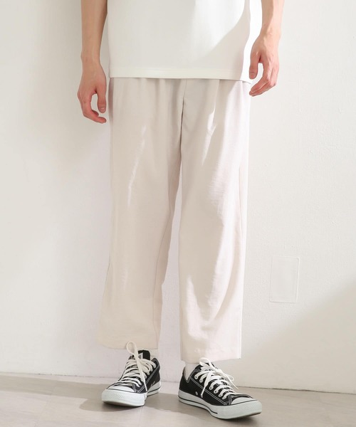 SENSE OF PLACE by URBAN RESEARCH（センスオブプレイスバイアーバンリサーチ）の「リネンライクタッククロップドパンツ（その他パンツ・メンズ・チャコールグレー/アイボリー・MEDIUM/LARGE）」の12枚目の写真