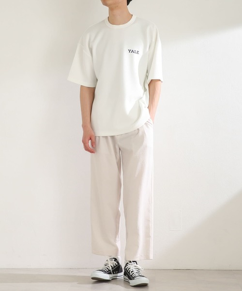 SENSE OF PLACE by URBAN RESEARCH（センスオブプレイスバイアーバンリサーチ）の「リネンライクタッククロップドパンツ（その他パンツ・メンズ・チャコールグレー/アイボリー・MEDIUM/LARGE）」の13枚目の写真