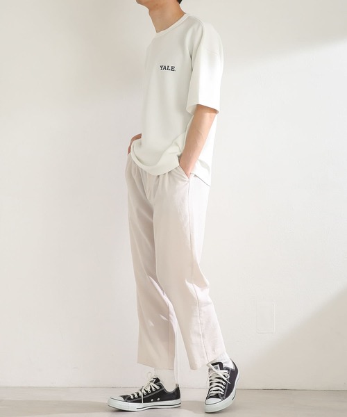 SENSE OF PLACE by URBAN RESEARCH（センスオブプレイスバイアーバンリサーチ）の「リネンライクタッククロップドパンツ（その他パンツ・メンズ・チャコールグレー/アイボリー・MEDIUM/LARGE）」の14枚目の写真