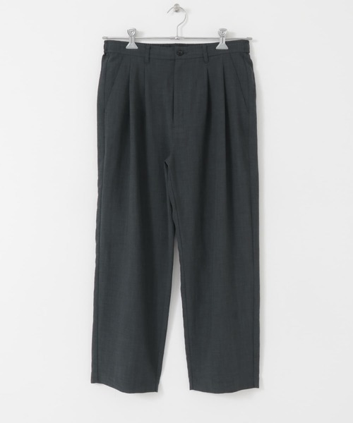 SENSE OF PLACE by URBAN RESEARCH（センスオブプレイスバイアーバンリサーチ）の「リネンライクタッククロップドパンツ（その他パンツ・メンズ・チャコールグレー/アイボリー・MEDIUM/LARGE）」の22枚目の写真