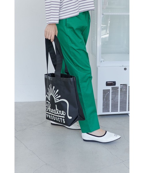 THEATRE PRODUCTS(シアタープロダクツ)の「ナイロンロゴトート(トートバッグ・レディース・ブラック/ベージュ・FREE)」の6枚目の写真