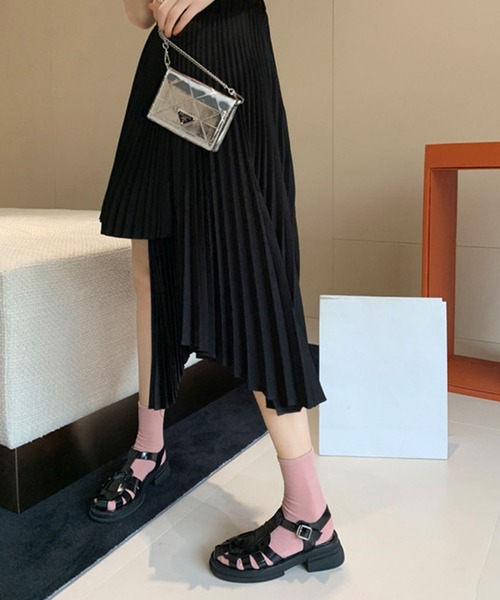 Doula Doula（ドゥーラドゥーラ）の「フラットグルカサンダル（サンダル・レディース・ブラック/ベージュ・S/M/L）」の6枚目の写真