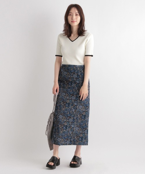 Andemiu（アンデミュウ）の「【3サイズ展開】ゴブランＩラインスカート123113（スカート・レディース・ピンク/ブルー/アイボリー・SMALL/MEDIUM/X-SMALL）」の12枚目の写真