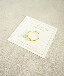 【Cherie+Chambre】Stone Charm Ring