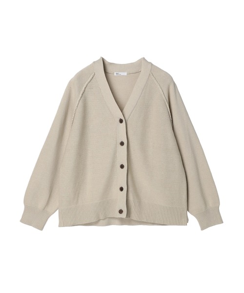 CRAFT STANDARD BOUTIQUE(クラフトスタンダードブティック)の「Vネックアウトリンキングカーディガン *◆(カーディガン/ボレロ・レディース・ブラック/ネイビー/レッド/グリーン/ライトベージュ・M/L)」の19枚目の写真