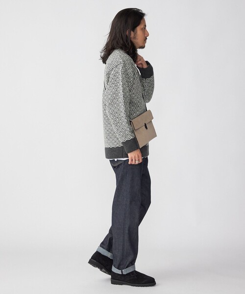 SHIPS（シップス）の「*SHIPS: リラックスフィット ノルディック柄 クルーネック ニット (セーター)（ニット/セーター・メンズ・ネイビー/レッド/グリーン/ダークグレー/ダークブルー/コバルトブルー・SMALL/MEDIUM/LARGE/X-LARGE）」の19枚目の写真