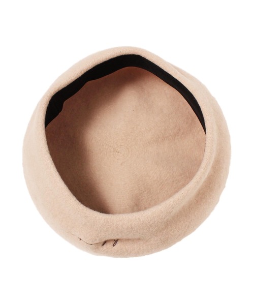 14+（イチヨンプラス）の「刺繍入りバスクベレー帽（ハンチング/ベレー帽・レディース・ブラック/ベージュ/オフホワイト・FREE）」の4枚目の写真