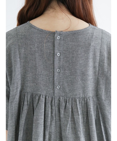 Samansa Mos2（サマンサ モスモス）の「フレアスリーブレースワンピース（ワンピース・レディース・オフホワイト/グリーン/チャコール/キナリ・ﾌﾘ-）」の16枚目の写真