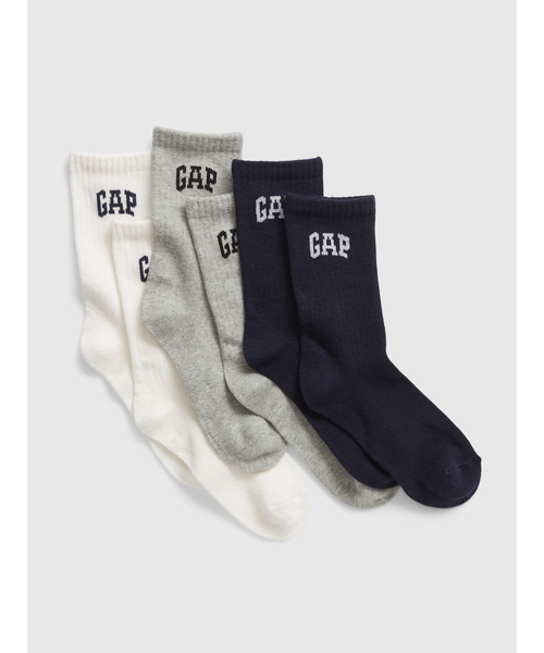 セール Gapロゴ クルーソックス キッズ 3足組 ソックス 靴下 Gap ギャップ のファッション通販 Zozotown