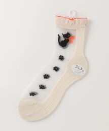 Row（ロウ）の「Row シースルー猫柄ソックス（ソックス/靴下）」