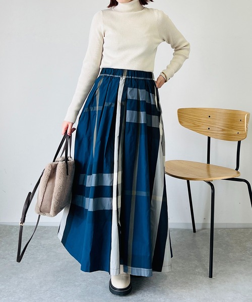 un dix cors（アンディコール）の「リブタートルニット（ニット/セーター・レディース・オフホワイト/グレー/ブラック・FREE）」の9枚目の写真