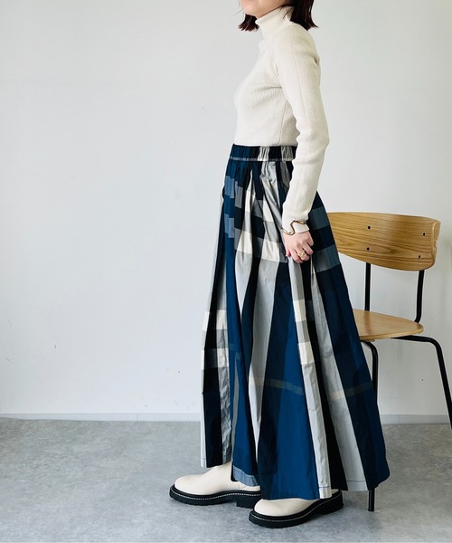 un dix cors（アンディコール）の「リブタートルニット（ニット/セーター・レディース・オフホワイト/グレー/ブラック・FREE）」の11枚目の写真