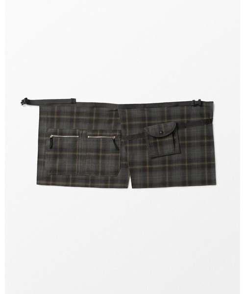 WHIZLIMITED（ウィズリミテッド）の「CHECK APRON（ボディバッグ/ウエストポーチ・メンズ・グレー/ブルー/ネイビー・FREE）」の2枚目の写真