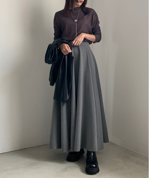 Ameri(アメリ)の「REVERSIBLE SHEER KNIT TOP(Tシャツ/カットソー・レディース・ブラック/グレー/ブルー/コーラル・FREE)」の5枚目の写真