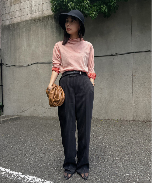 Ameri(アメリ)の「REVERSIBLE SHEER KNIT TOP(Tシャツ/カットソー・レディース・ブラック/グレー/ブルー/コーラル・FREE)」の11枚目の写真