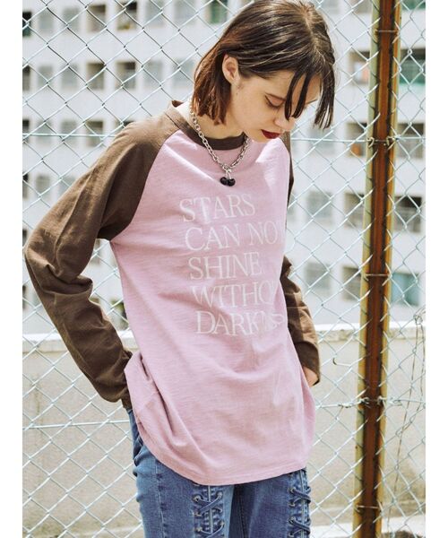 jouetie（ジュエティ）の「ローズラグラントップス（Tシャツ/カットソー・レディース・ピンク/オフホワイト/ブルー・MEDIUM）」の6枚目の写真