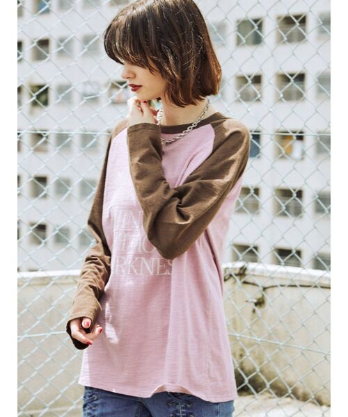 jouetie（ジュエティ）の「ローズラグラントップス（Tシャツ/カットソー・レディース・ピンク/オフホワイト/ブルー・MEDIUM）」の7枚目の写真