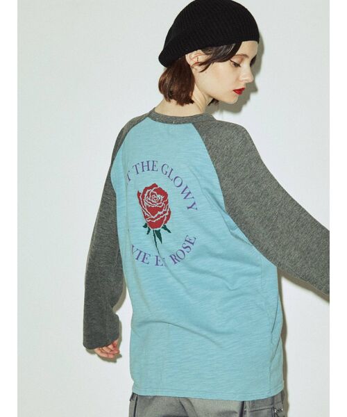 jouetie（ジュエティ）の「ローズラグラントップス（Tシャツ/カットソー・レディース・ピンク/オフホワイト/ブルー・MEDIUM）」の15枚目の写真