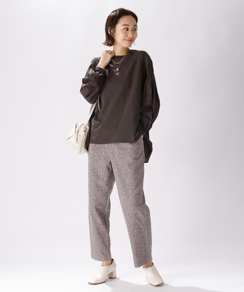 niko and...（ニコアンド）の「素敵な織柄パンツ（その他パンツ・レディース・ブラウン/ピンク/グリーン・MEDIUM/LARGE）」の14枚目の写真