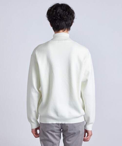 SHIPS any（シップス エニィ）の「SHIPS any: 【ウォッシャブル】 ミラノリブ タートルネック ニット◇（ニット/セーター・メンズ・ブラック/ライトブラウン/ナチュラル/ブルー系その他/マスタード・SMALL/MEDIUM/LARGE/X-LARGE）」の14枚目の写真