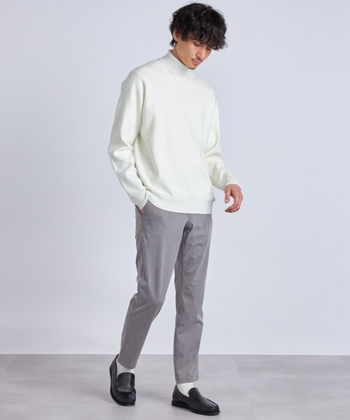 SHIPS any（シップス エニィ）の「SHIPS any: 【ウォッシャブル】 ミラノリブ タートルネック ニット◇（ニット/セーター・メンズ・ブラック/ライトブラウン/ナチュラル/ブルー系その他/マスタード・SMALL/MEDIUM/LARGE/X-LARGE）」の18枚目の写真