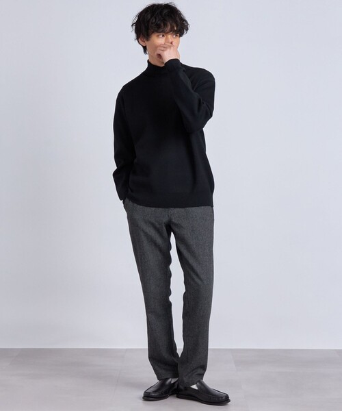 SHIPS any（シップス エニィ）の「SHIPS any: 【ウォッシャブル】 ミラノリブ タートルネック ニット◇（ニット/セーター・メンズ・ブラック/ライトブラウン/ナチュラル/ブルー系その他/マスタード・SMALL/MEDIUM/LARGE/X-LARGE）」の20枚目の写真