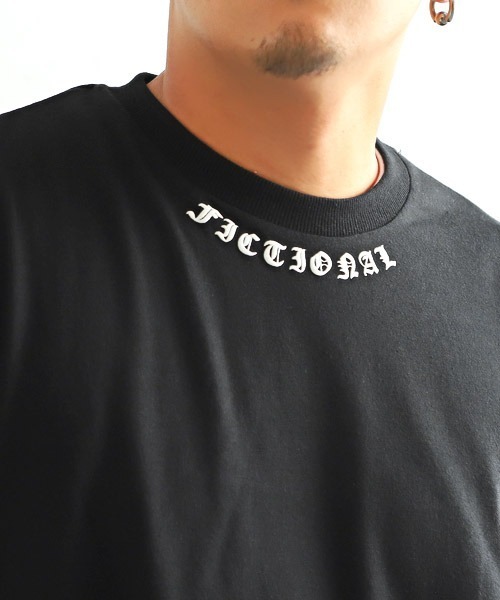 LUXSTYLE（ラグスタイル）の「バックロゴ半袖BIGTシャツ×無地ロンTアンサンブル（アンサンブル・メンズ・ホワイト×ブラック/ブラック×ホワイト・L/M）」の11枚目の写真