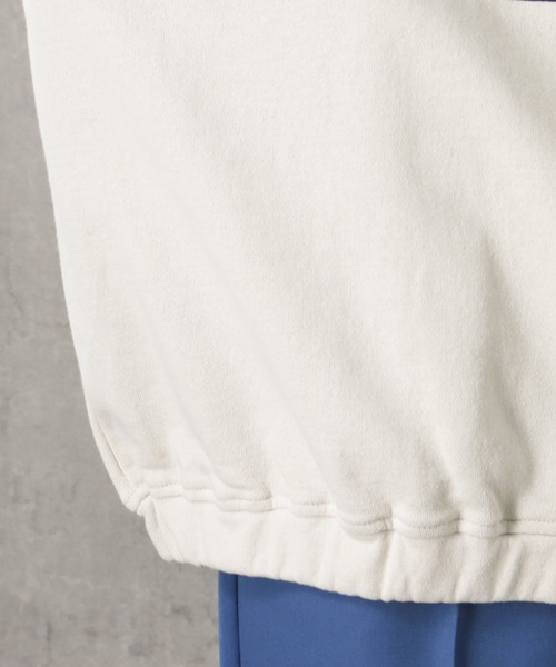 Dickies(ディッキーズ)の「Dickies ディッキーズ 裏毛ハーフジップスウェット(スウェット・レディース・アイボリー/グリーン/グレー/ブラック×グレー・フリー)」の14枚目の写真