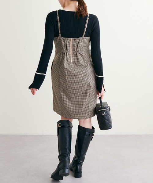 natural couture(ナチュラルクチュール)の「WEB限定アイテム/2022AWアイテム/ミニキャミワンピース(ワンピース・レディース・ブラウン/その他2/その他1/ブラック・FREE)」の18枚目の写真