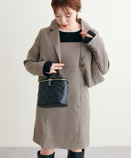 natural couture(ナチュラルクチュール)の「WEB限定アイテム/2022AWアイテム/ミニキャミワンピース(ワンピース・レディース・ブラウン/その他2/その他1/ブラック・FREE)」の13枚目の写真