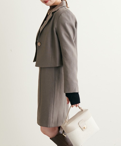 natural couture(ナチュラルクチュール)の「WEB限定アイテム/2022AWアイテム/ミニキャミワンピース(ワンピース・レディース・ブラウン/その他2/その他1/ブラック・FREE)」の10枚目の写真