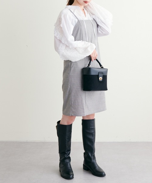 natural couture(ナチュラルクチュール)の「WEB限定アイテム/2022AWアイテム/ミニキャミワンピース(ワンピース・レディース・ブラウン/その他2/その他1/ブラック・FREE)」の22枚目の写真