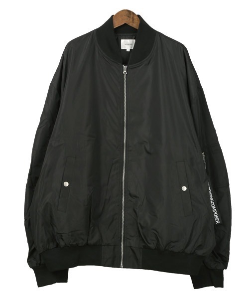 LUXSTYLE(ラグスタイル)の「撥水ドロップショルダーMA-1ジャケット(MA-1・メンズ・ブラック/カーキ/ネイビー・L/XL/M)」の5枚目の写真